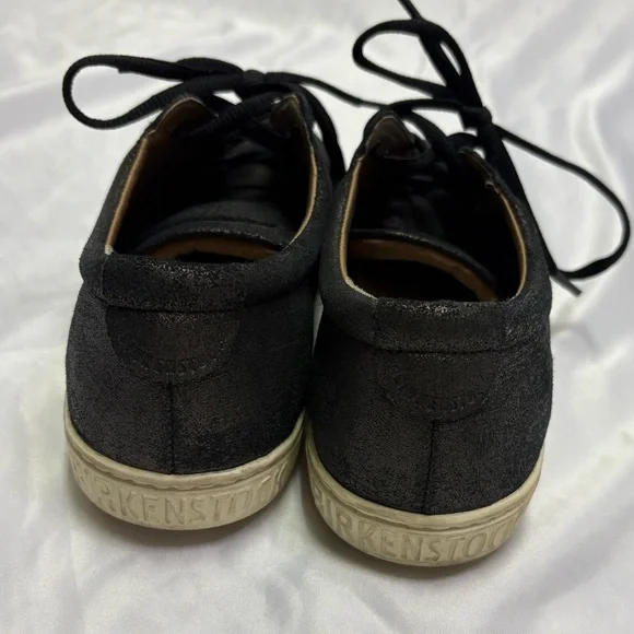 Birkenstock Arran Women’s 40 Low Top Leather Low Top Sneakers in Black Metallic - Picture 4 of 9